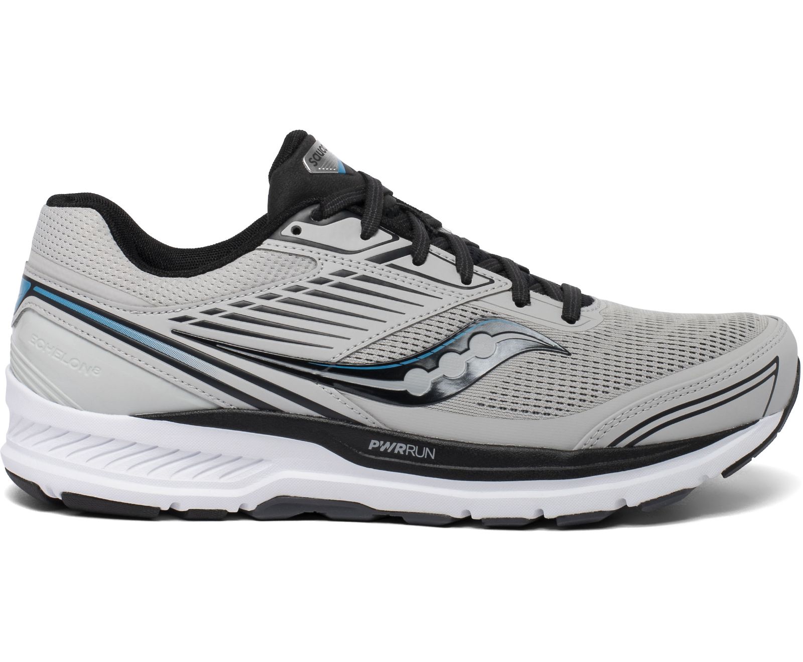 Tenis Para Correr Saucony Echelon 8 Anchos Hombre Grises Negros | México 460KORI